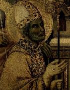 Duccio di Buoninsegna en helgonbiskop France oil painting artist